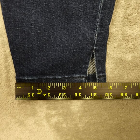 Kancan Jeans Curvy High Rise Ankle Skinny Women's 31 Dark Wash Blue Denim - Picture 7 of 10